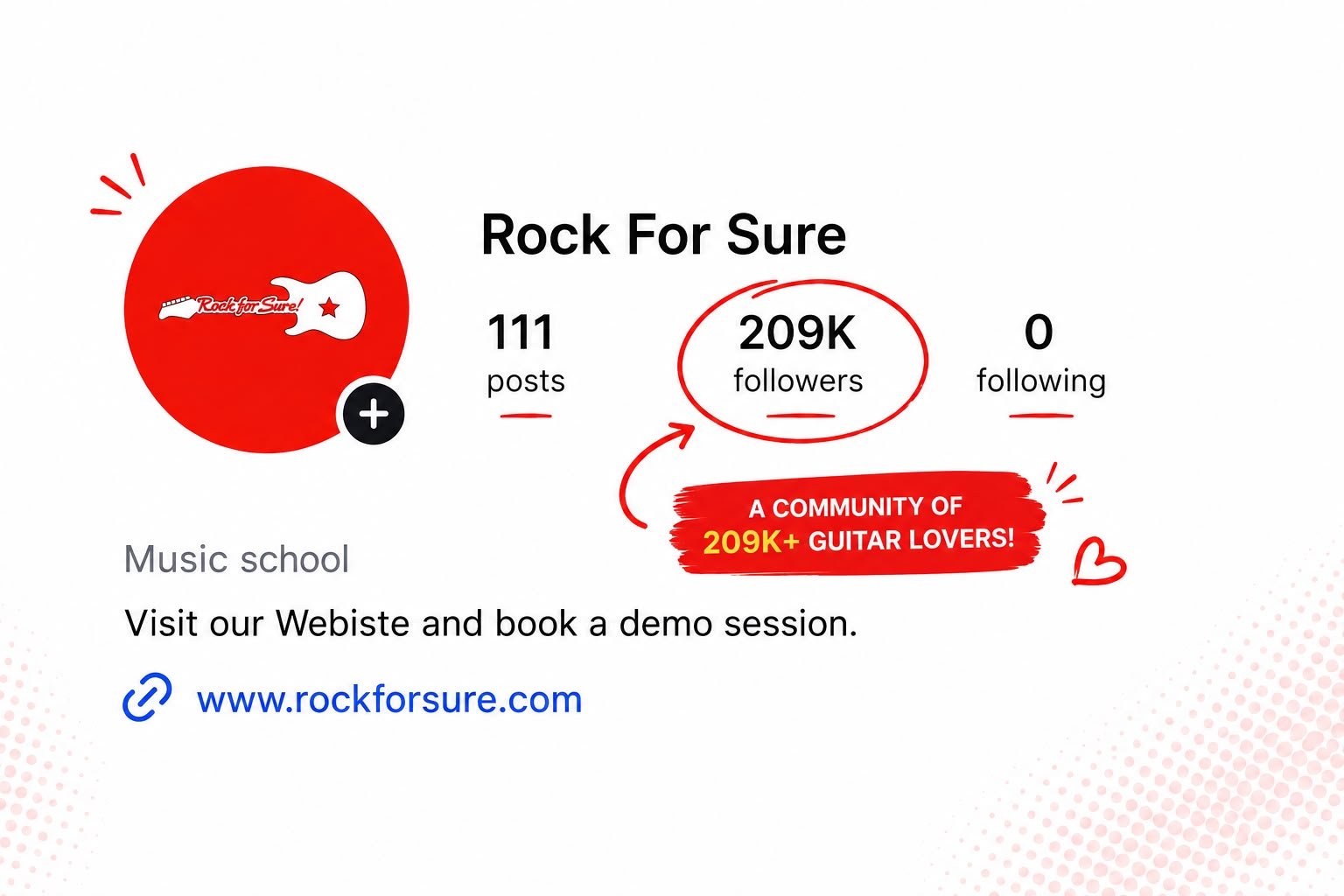 Student learning guitar online